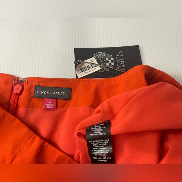 Vince Camuto Bright & Light Weight Border Print Pencil Skirt sz2 - Picture 7 of 12